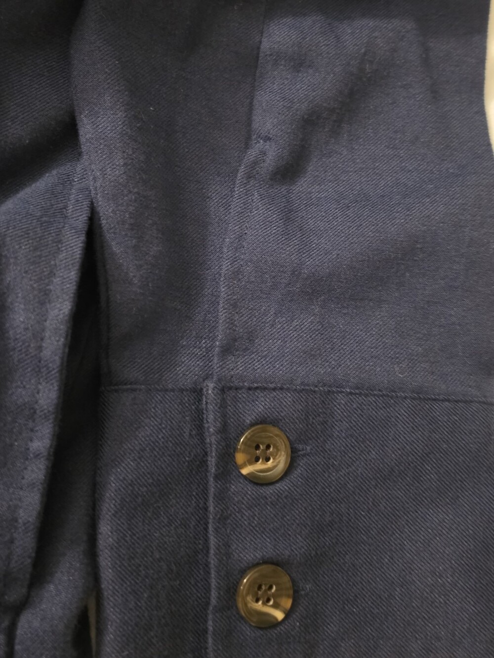 LuLaRoe XL 2X Abigail Oversized Navy Blue Shacket Flannel Shirt Jacket EUC - Picture 4 of 12